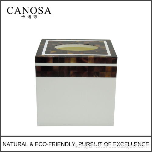 Shell Mosaic Bathroom Set with Brown Pen Shell